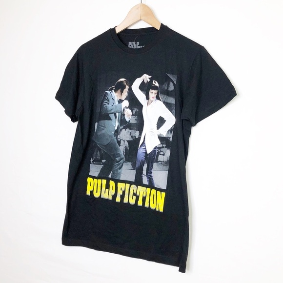 Goody Two Sleeves, Pulp Fiction Forever 21 black graphic T-shirt - Picture 8 of 9